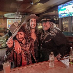 four men in a bar